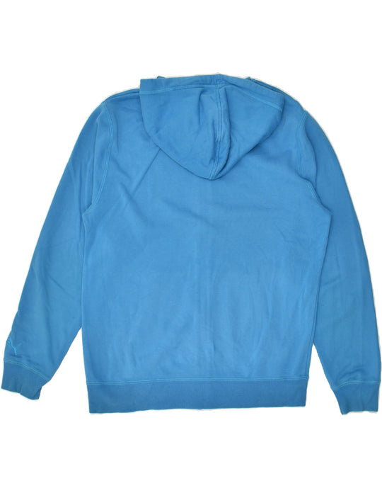 PUMA Felpa con cappuccio e zip grafica da uomo in cotone blu medio Abbigliamento vintage e di seconda mano online Messina Hembry
