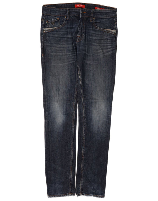 Guess Mens Super Skinny Jeans W33 L32 Blue
