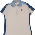 LOTTO Womens Polo Shirt UK 14 Medium White Colourblock Polyester Vintage Lotto and Second-Hand Lotto from Messina Hembry 