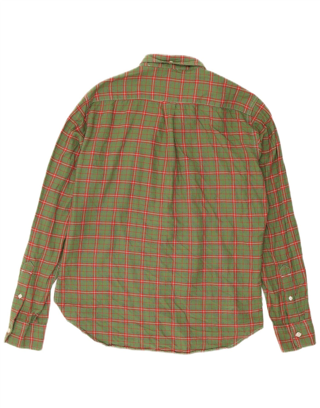 Levi's Mens Shirt Medium Green Check Cotton