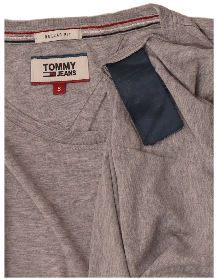 Tommy Hilfiger Mens Regular Fit T-Shirt Top Small Grey Cotton