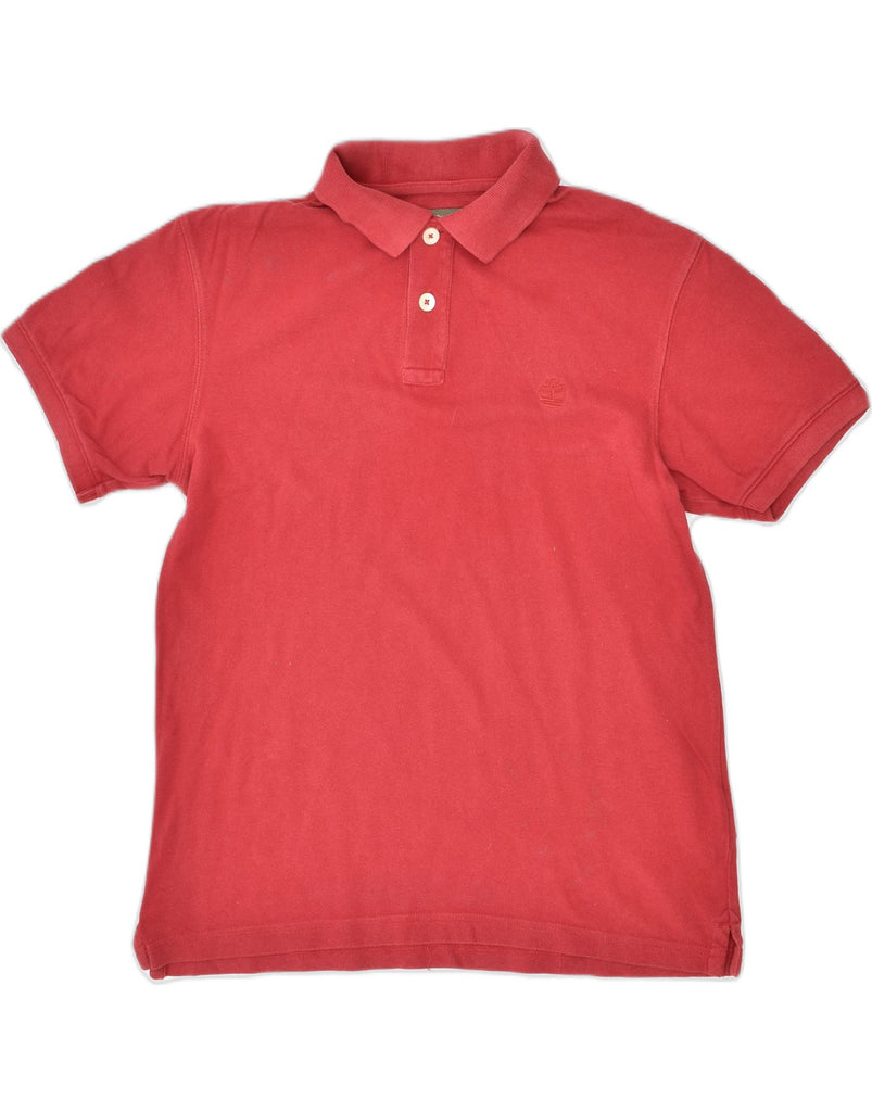 TIMBERLAND Mens Polo Shirt Small Red Cotton | Vintage | Thrift | Second-Hand | Used Clothing | Messina Hembry 