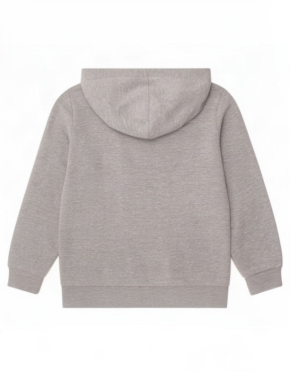 Levi's Boys Graphic Hoodie Jumper 5-6 Years Grey Flecked Cotton