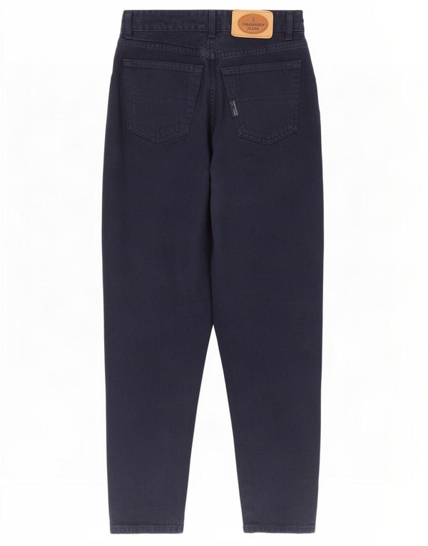 Trussardi Womens Tapered Jeans W31 L31 Navy Blue Cotton