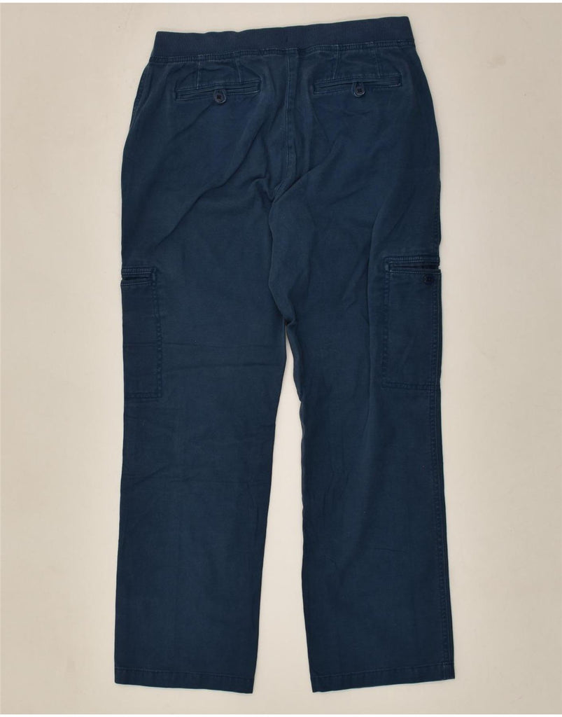 L.L.BEAN Womens Classic Fit Cargo Trousers US 6 Medium W32 L29 Blue Cotton | Vintage L.L.Bean | Thrift | Second-Hand L.L.Bean | Used Clothing | Messina Hembry 