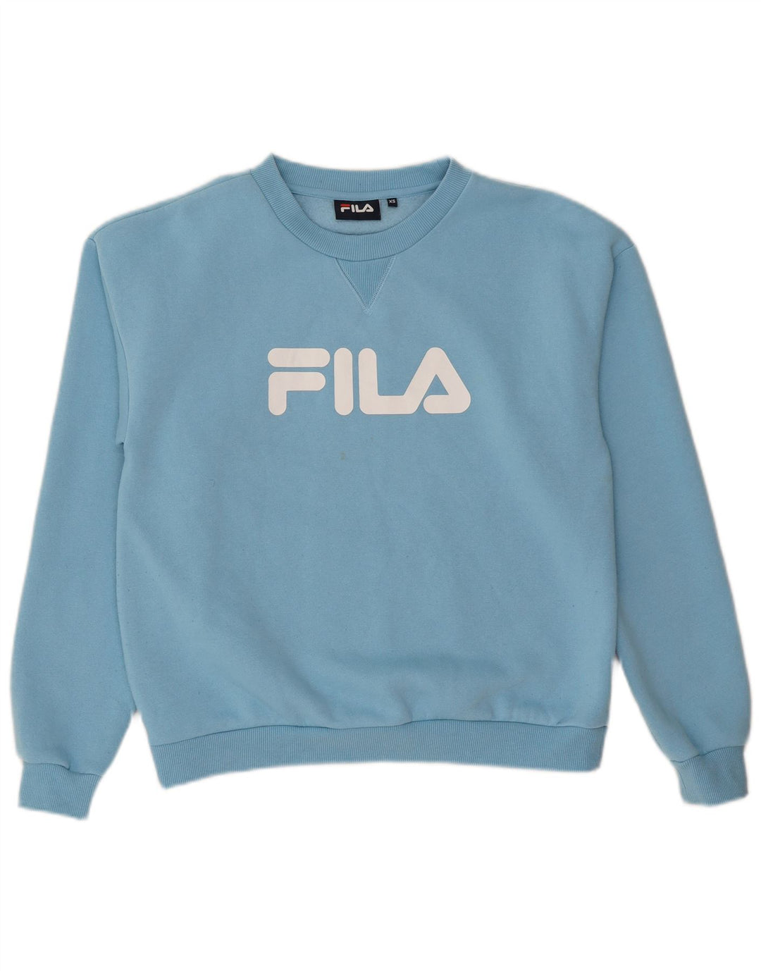 Fila Mens Graphic Sweatshirt Jumper XS Blue Polyester