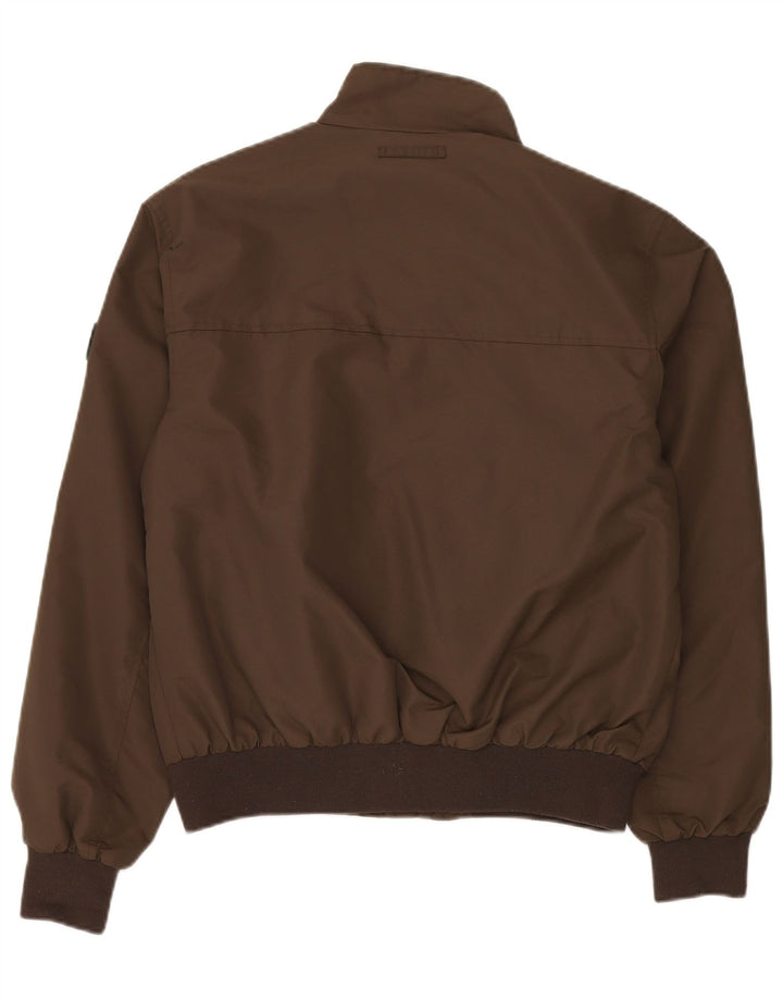 CANADIENS Mens Bomber Jacket IT 50 Large Brown Nylon