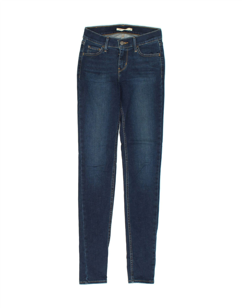 LEVI'S Womens 710 Super Skinny Jeans W25 L32  Blue Cotton Vintage Levi's and Second-Hand Levi's from Messina Hembry 