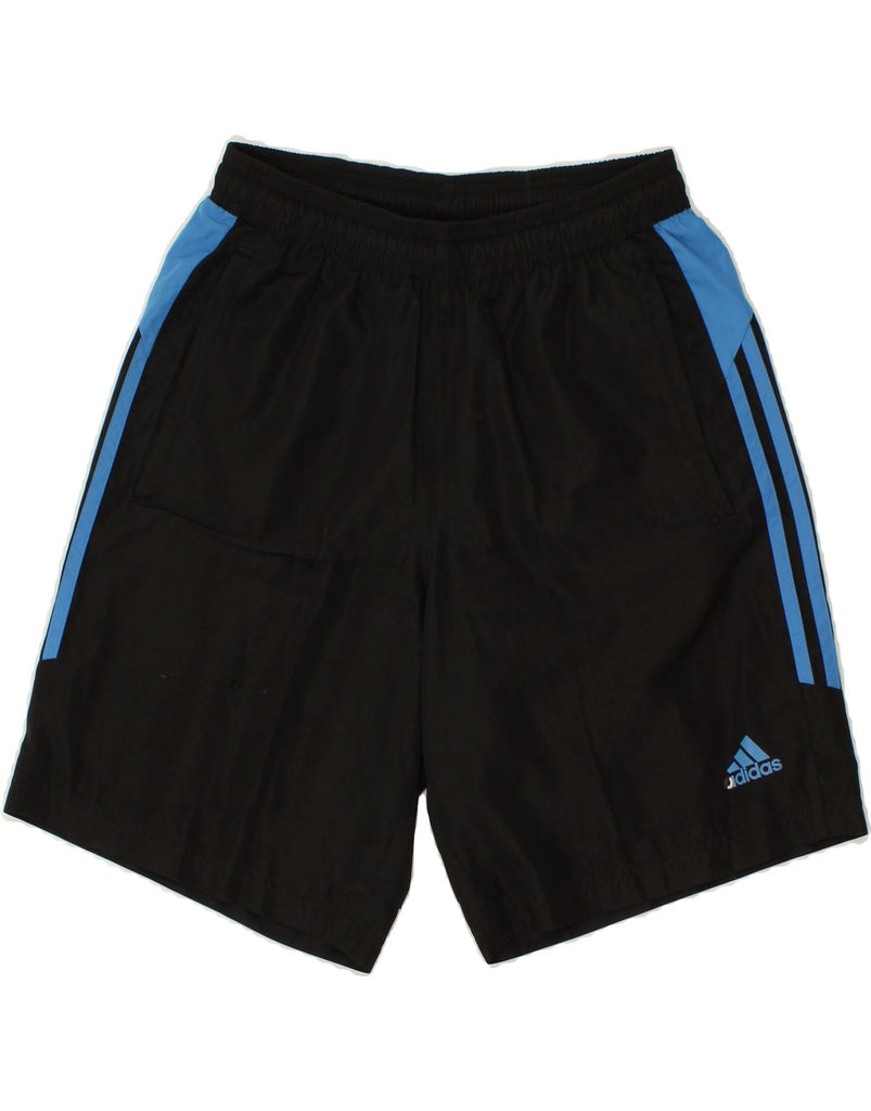 ADIDAS Mens Sport Shorts Small Black Colourblock Polyester | Vintage Adidas | Thrift | Second-Hand Adidas | Used Clothing | Messina Hembry 