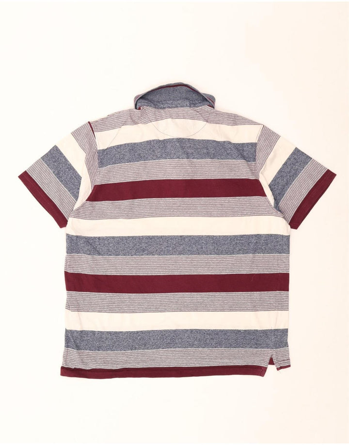 Pierre Cardin Mens Regular Fit Polo Shirt Large Multicoloured Striped