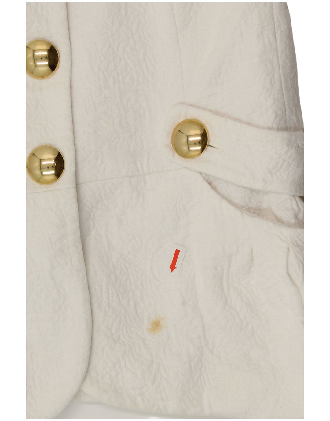 LUISA SPAGNOLI Womens Short Sleeve Blazer Jacket IT 44 Medium White