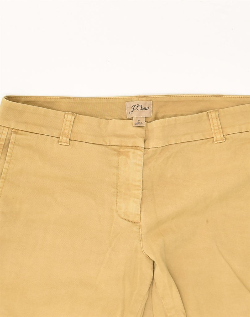 J. CREW Womens Chino Shorts US 6 Medium W32 Beige Cotton | Vintage J. Crew | Thrift | Second-Hand J. Crew | Used Clothing | Messina Hembry 