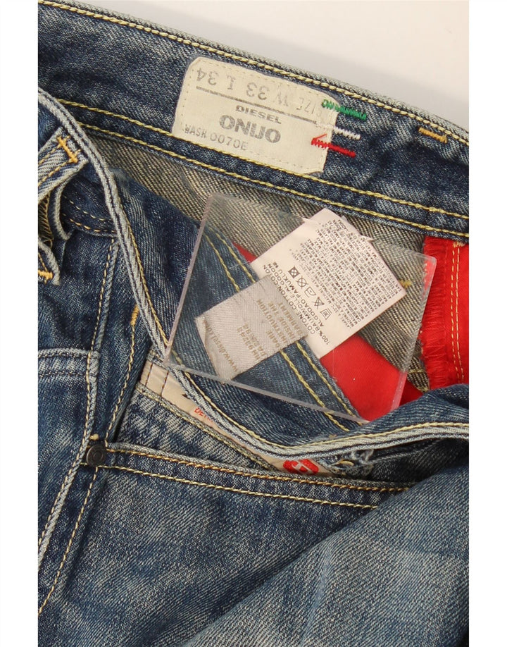 Diesel Mens Onijo Denim Shorts W33 Medium Blue Cotton