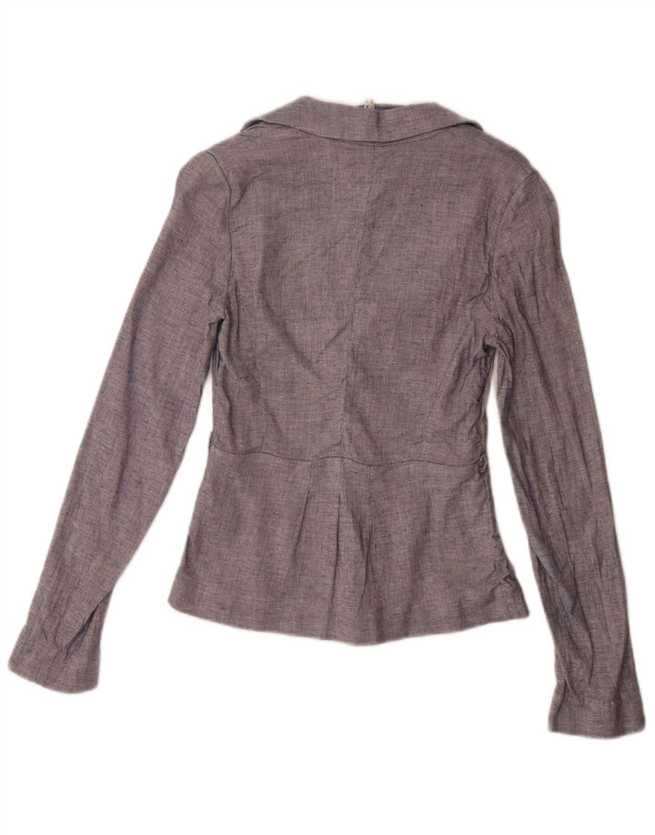 Armani Jeans Womens 2 Button Blazer Jacket US 2 XS Navy Blue