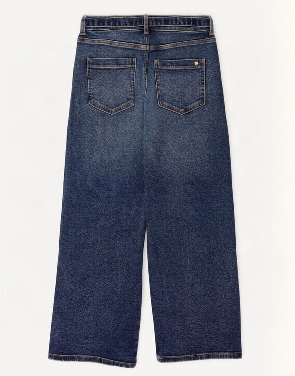 Zara Womens Wide Leg Jeans EU 38 Small W28 L26 Blue Cotton