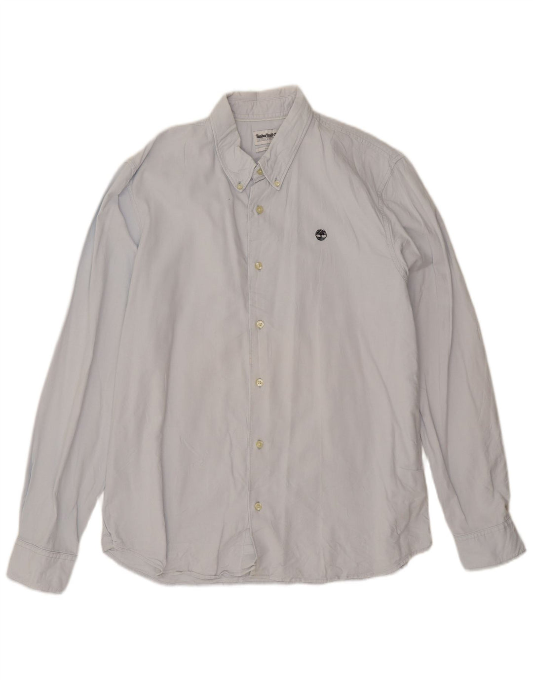 Timberland Mens Slim Fit Shirt XL Blue Cotton