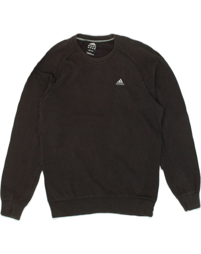 ADIDAS Mens Sweatshirt Jumper Small Black Cotton | Vintage Adidas | Thrift | Second-Hand Adidas | Used Clothing | Messina Hembry 