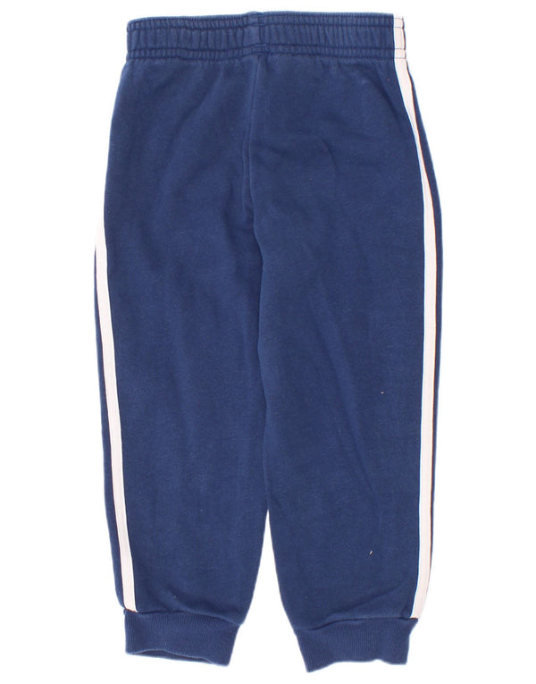 Adidas Baby Girls Joggers Tracksuit Trousers 18-24 Months Navy Blue Cotton