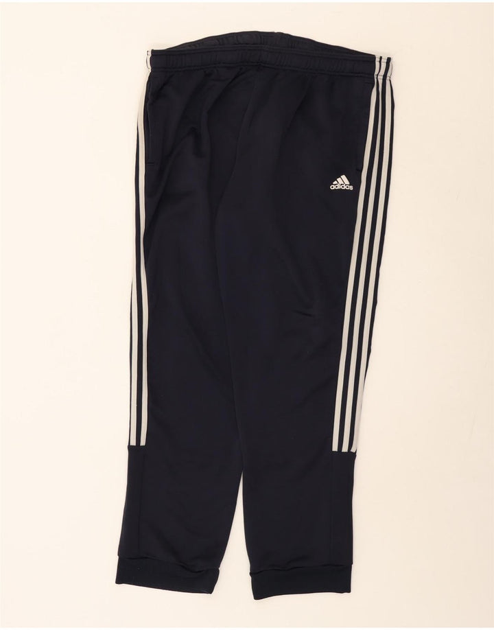 Adidas Womens Tracksuit Trousers Joggers UK 20 2XL  Navy Blue Polyester