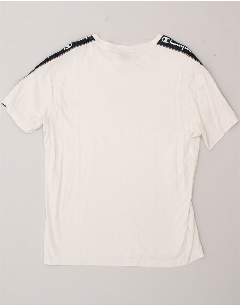 CHAMPION Mens T-Shirt Top Large White Cotton Vintage Champion and Second-Hand Champion from Messina Hembry 