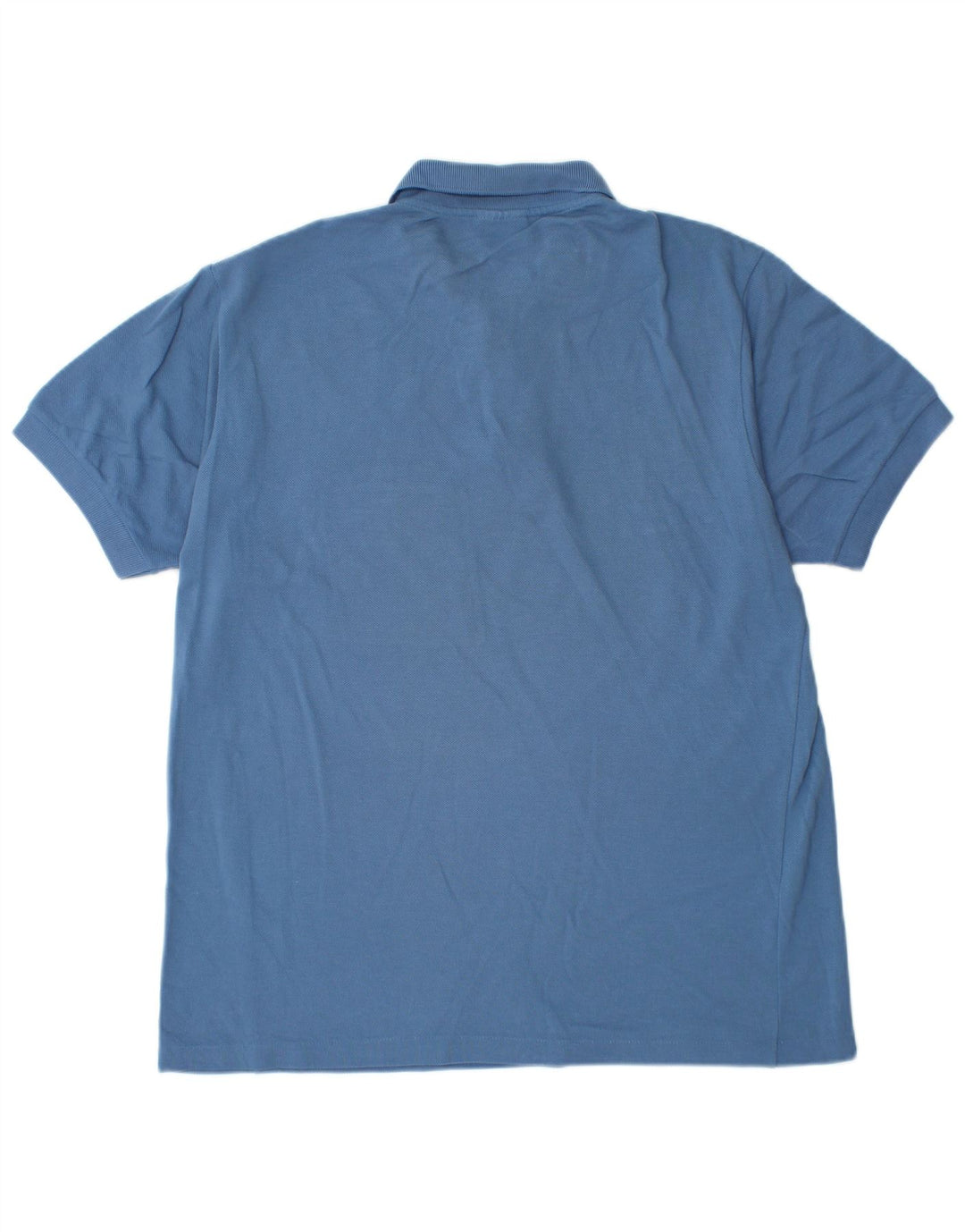 Lacoste Mens Polo Shirt Size 4 Medium Blue Cotton