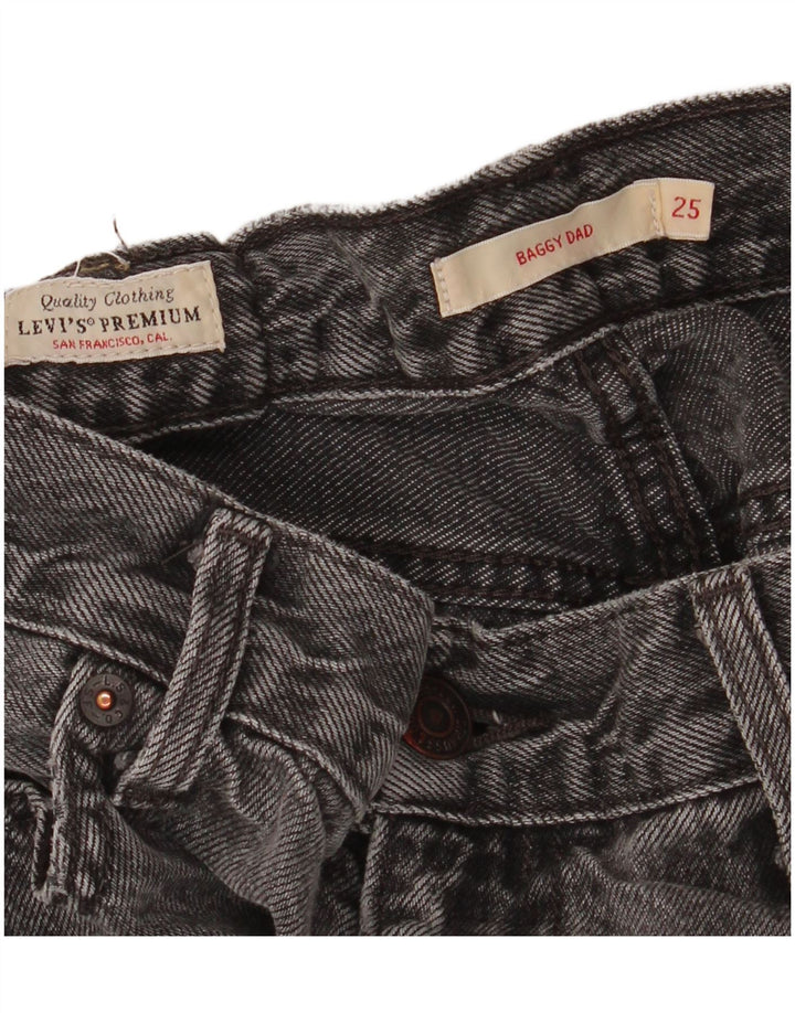 LEVI'S Womens Baggy Dad Loose Jeans W25 L28 Grey