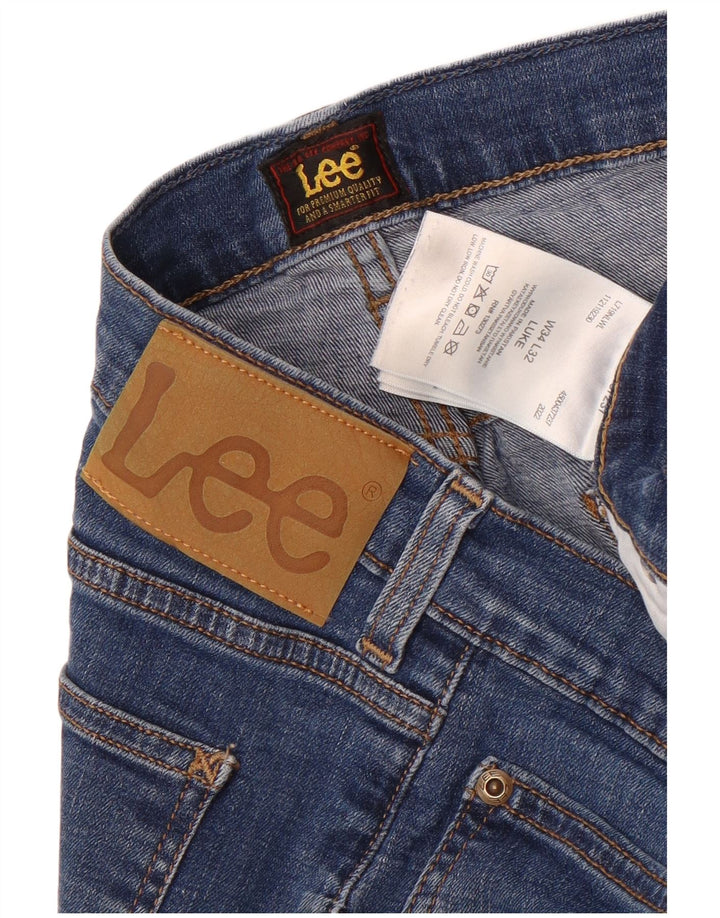 Lee Mens Luke Slim Jeans W34 L32 Blue Cotton