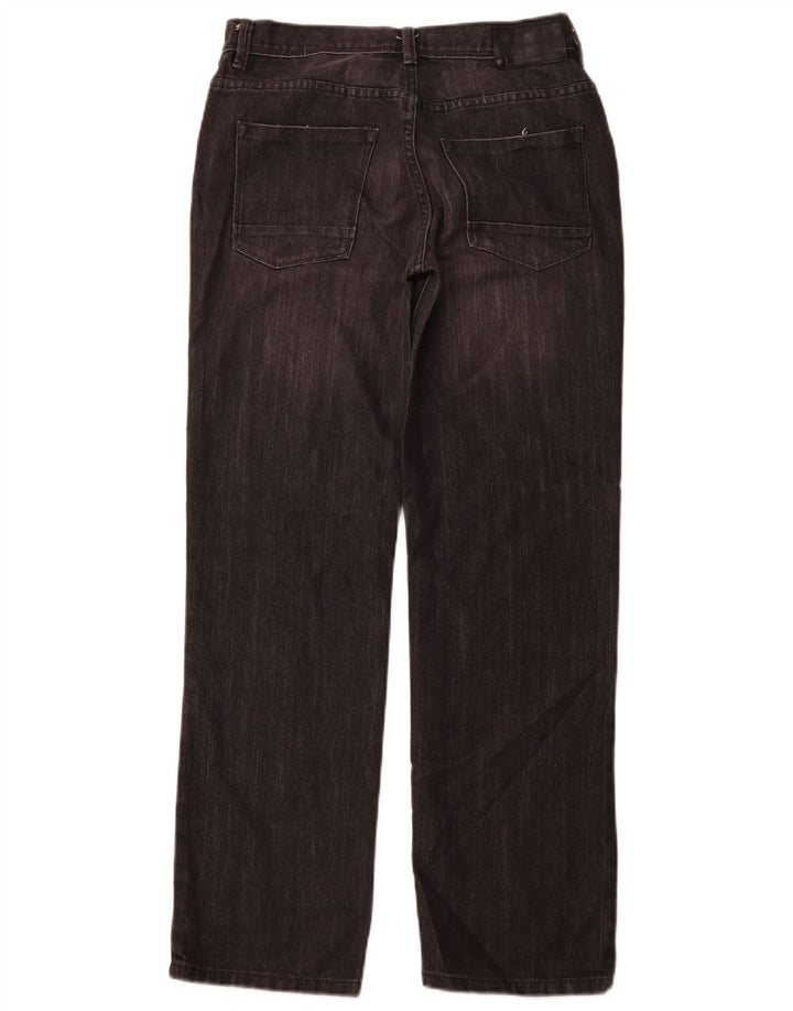 CALVIN KLEIN Girls Rebel Straight Jeans 15-16 Years W30 L29 Black Classic