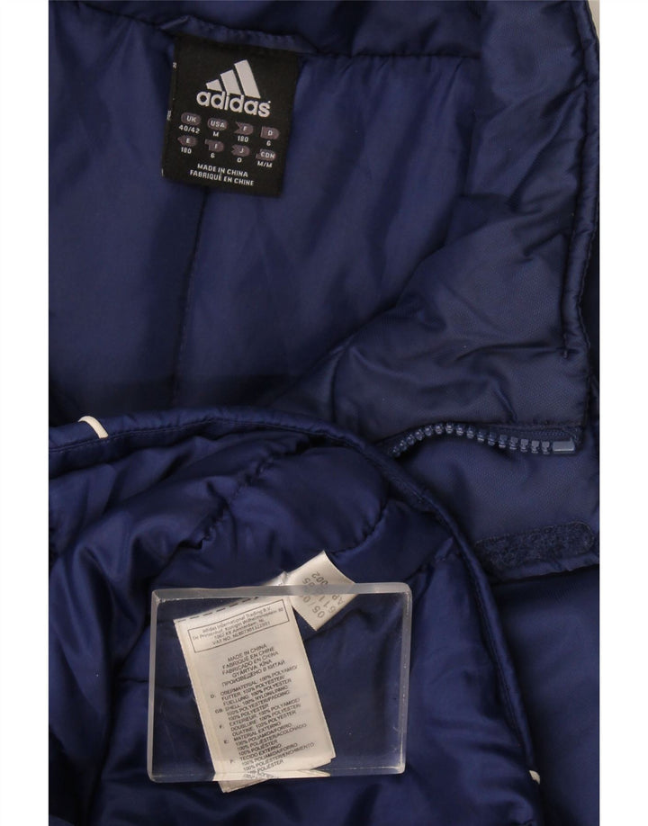 Adidas Mens Windbreaker Coat UK 40/42 Medium Navy Blue Polyamide