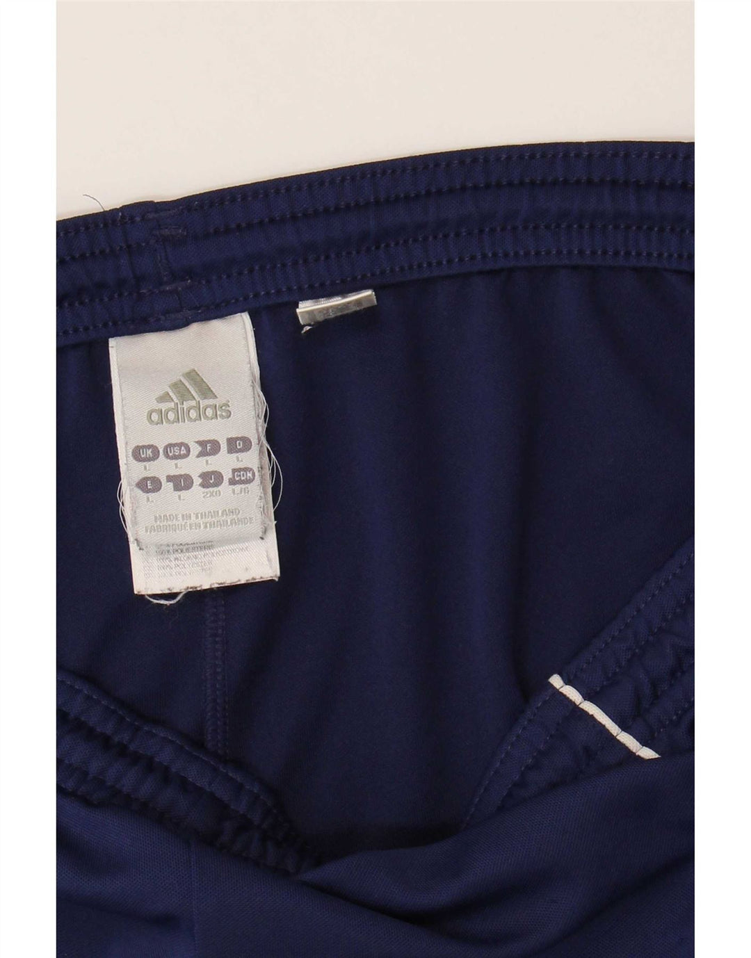 Adidas Mens Climalite Graphic Sport Shorts Large Navy Blue Polyester