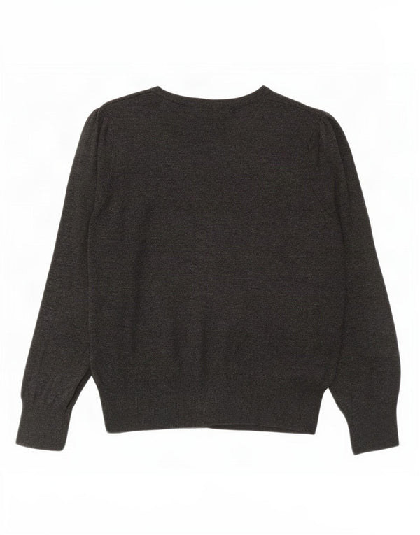 Marks & Spencer Womens Cardigan Sweater UK 12 Medium Grey Viscose