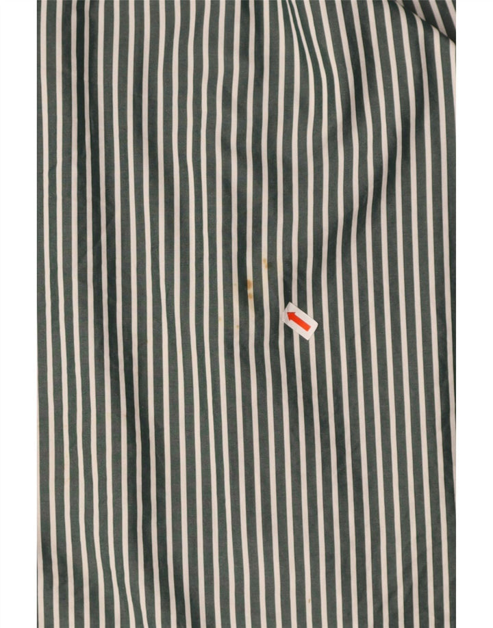 PAUL & SHARK Mens Shirt Size 45 XL Grey Pinstripe