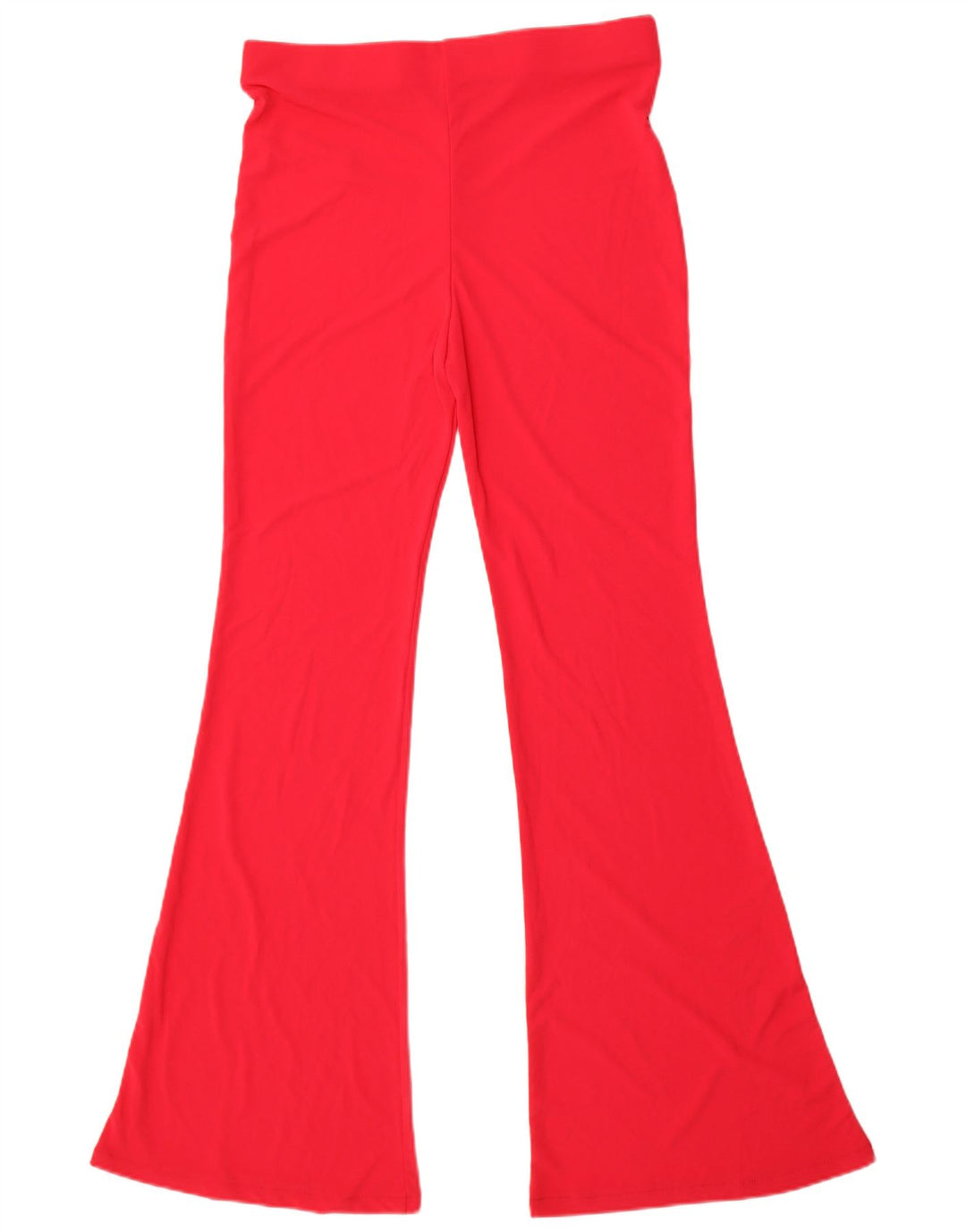 Zara Womens Flare Casual Trousers Large W30 L32 Pink Polyester