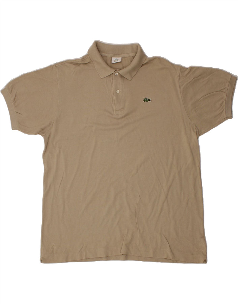 LACOSTE Mens Polo Shirt Size 6 XL Beige Vintage Lacoste and Second-Hand Lacoste from Messina Hembry 
