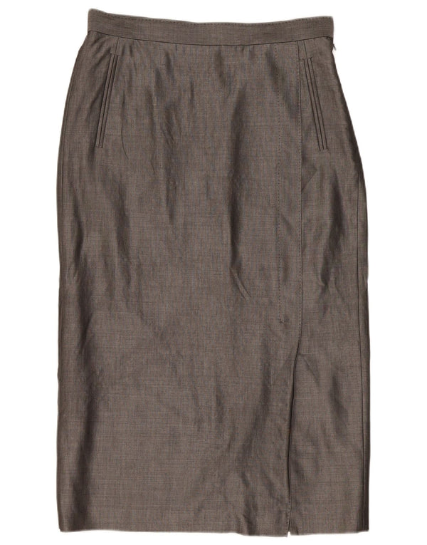 Episode Womens Pencil Skirt UK 14 Large W32 Grey Viscose