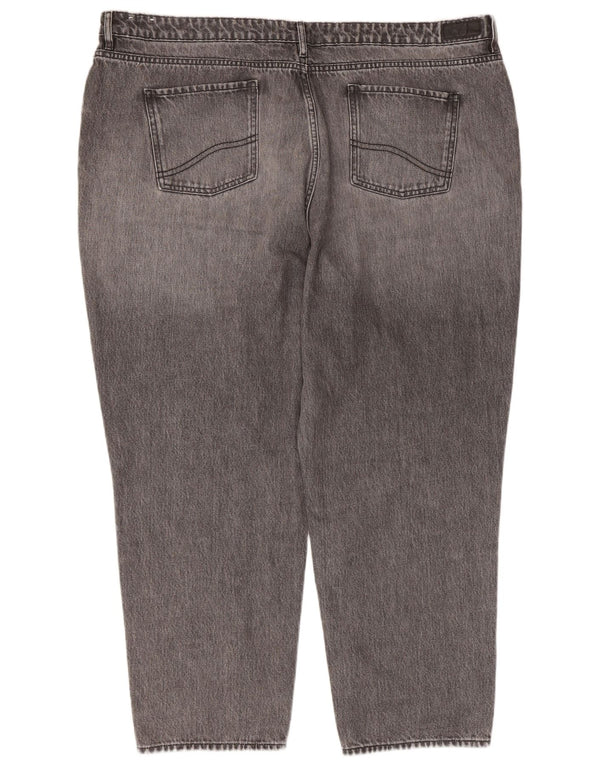 Fat Face Womens Mom Jean Cropped Jeans UK 22 3XL W44 L27 Grey Cotton