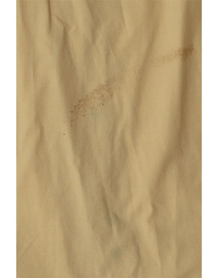 WRANGLER Mens Short Sleeve Shirt 2XL Beige Cotton