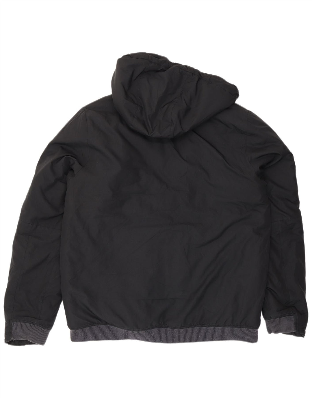 Nike Mens Hooded Padded Jacket UK 40 Large Black Polyester