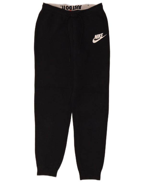 Nike Mens Tracksuit Trousers Joggers Small Black Cotton