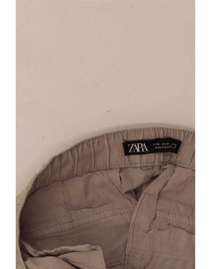 Zara Mens Joggers Cargo Trousers Medium W31 L26 Beige