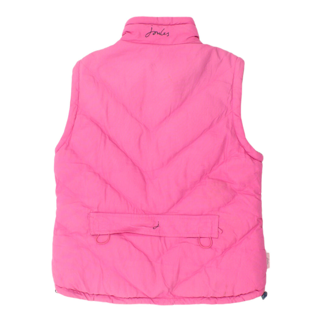 Joules Womens Pink Navy Reversible Padded Fleece Gilet Jacket | Vintage Designer | Vintage Messina Hembry | Thrift | Second-Hand Messina Hembry | Used Clothing | Messina Hembry 