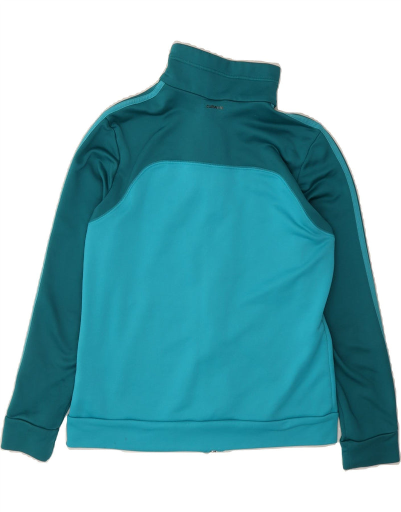 ADIDAS Womens Climalite Tracksuit Top Jacket UK 12/14 Medium Blue Vintage Adidas and Second-Hand Adidas from Messina Hembry 