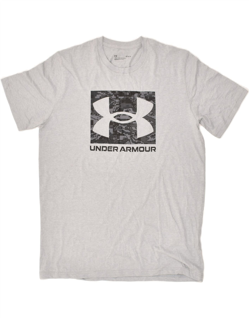 UNDER ARMOUR Mens Graphic T-Shirt Top Large Grey Cotton | Vintage Under Armour | Thrift | Second-Hand Under Armour | Used Clothing | Messina Hembry 