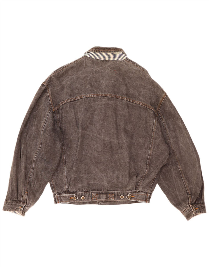Tavarner Mens Denim Jacket UK 40 Large Grey