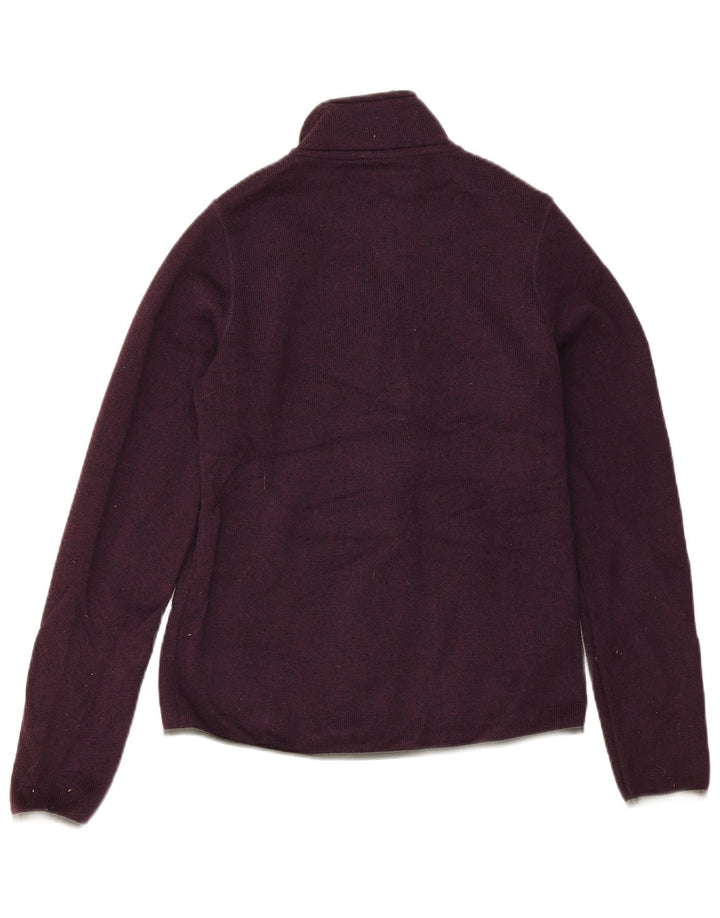 Eddie Bauer Womens Tracksuit Top Jacket UK 10 Small Purple Flecked