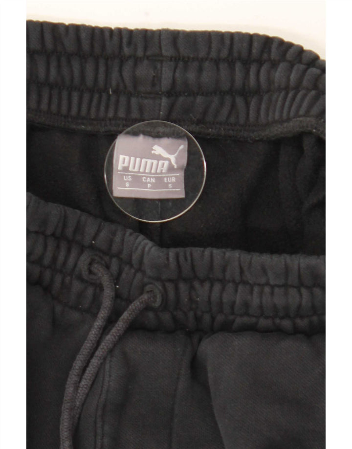 Puma Womens Graphic Tracksuit Trousers Joggers Small Black