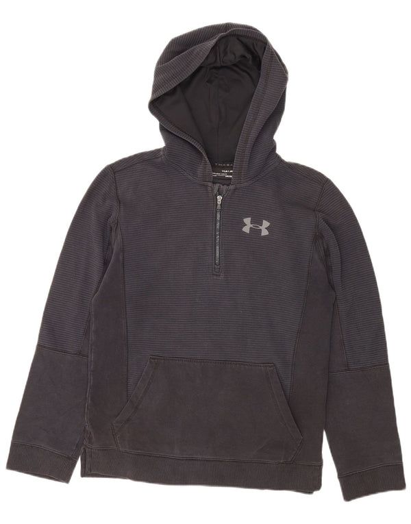 Under Armour Boys Cold Gear Hoodie Jumper 11-12 Years Large Black