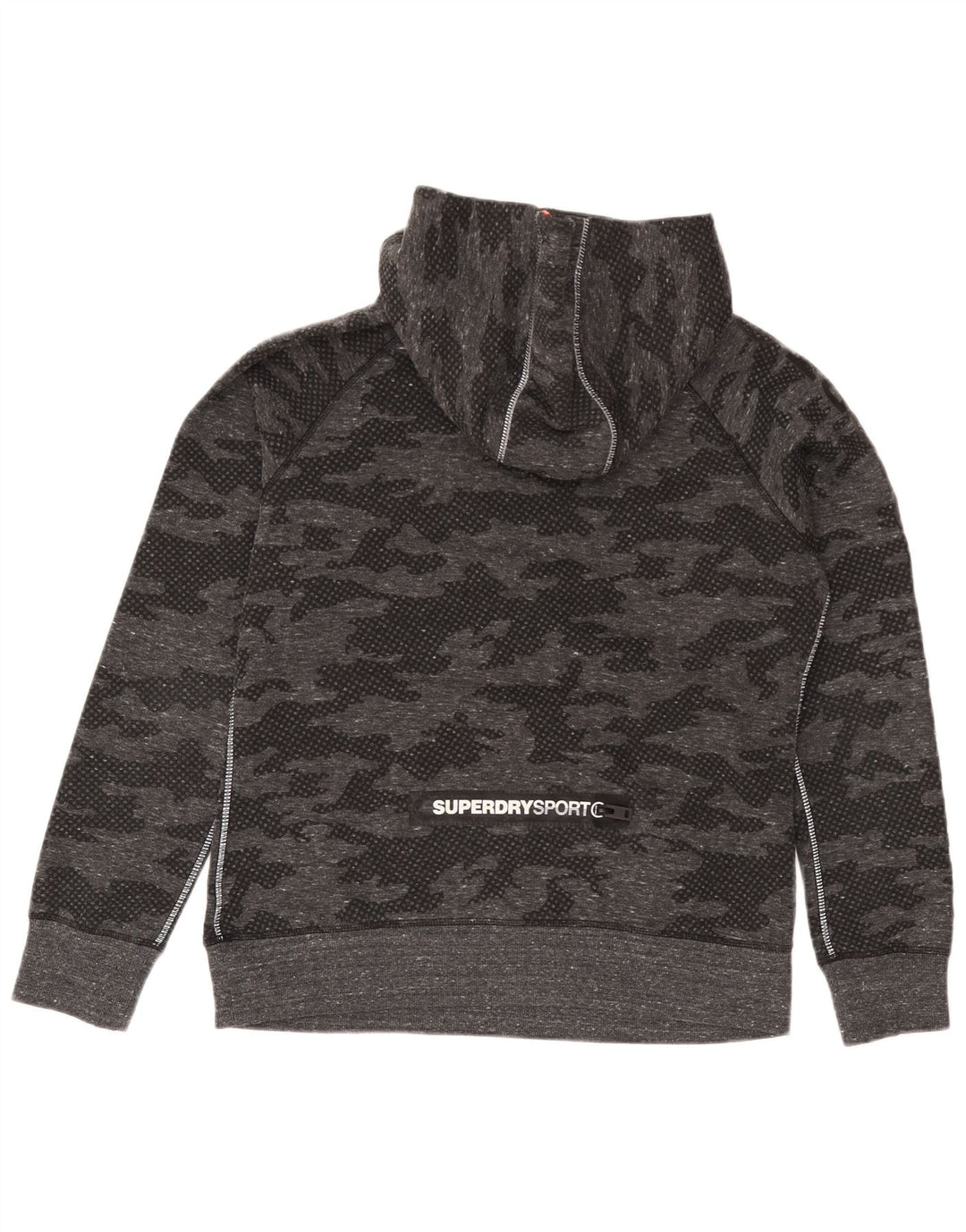 Superdry Womens Graphic Full Tracksuit UK 18 XL  Grey Camouflage Polyester