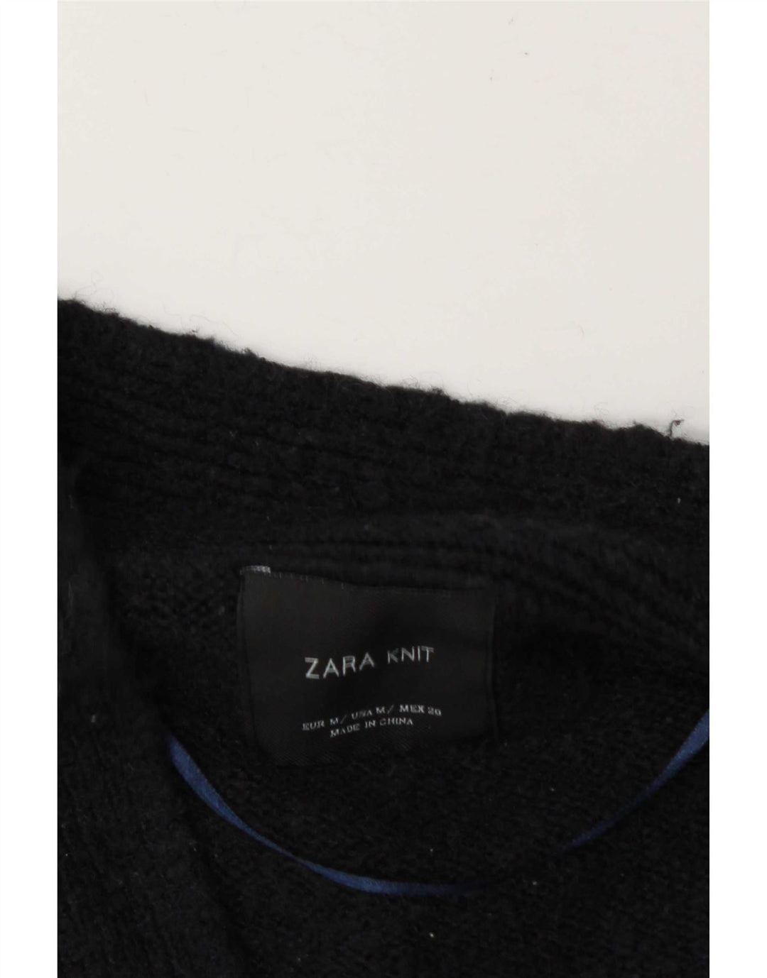 Zara Womens Open Cardigan Sweater UK 14 Medium Navy Blue