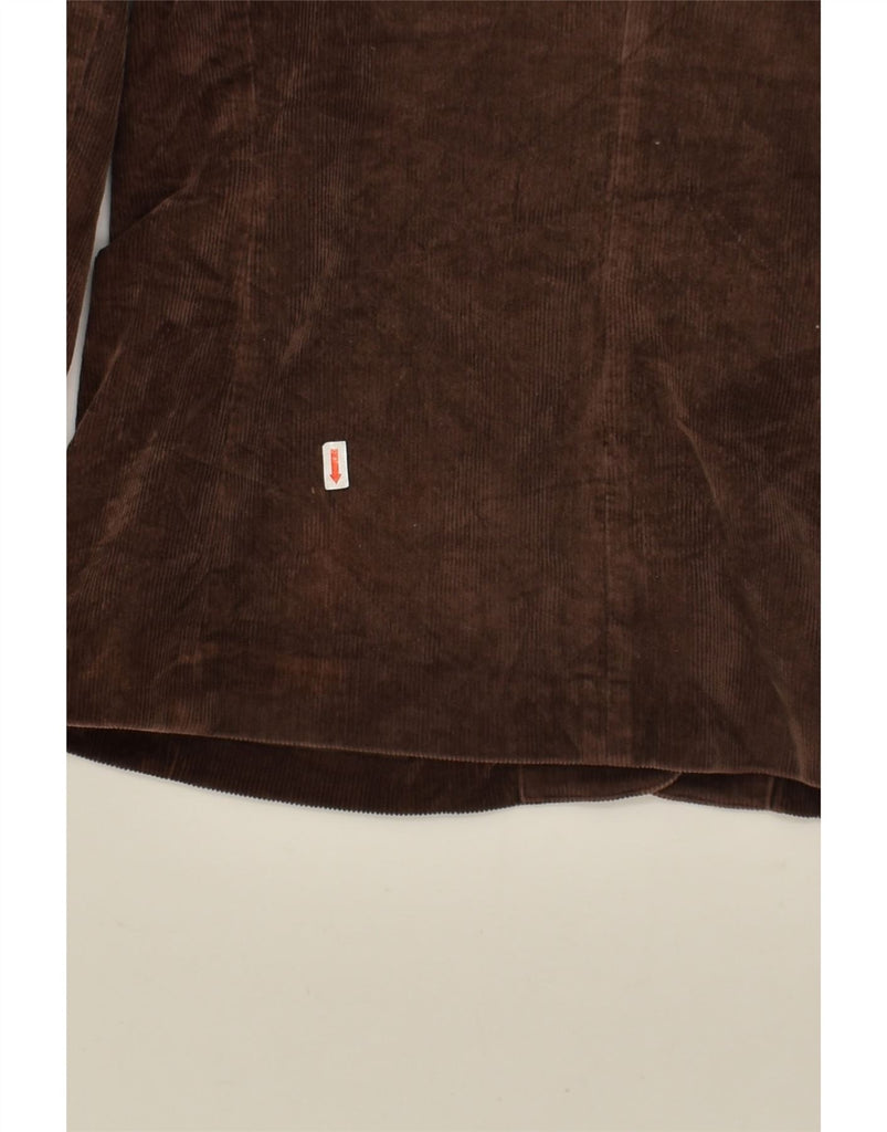 L.L.BEAN Womens Petite 3 Button Corduroy Blazer Jacket US 10 Large Brown | Vintage L.L.Bean | Thrift | Second-Hand L.L.Bean | Used Clothing | Messina Hembry 